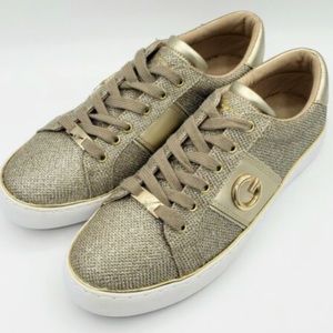 GUESS G by Guess Gold Glitter Sparkly Sneakers